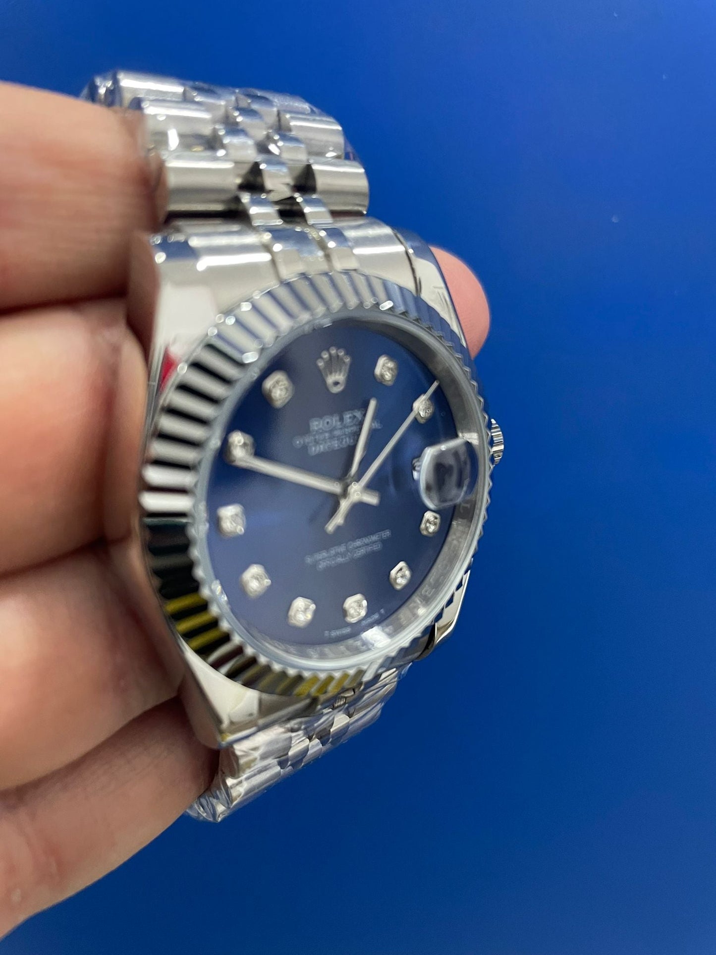 Datejust Blu Diamantato