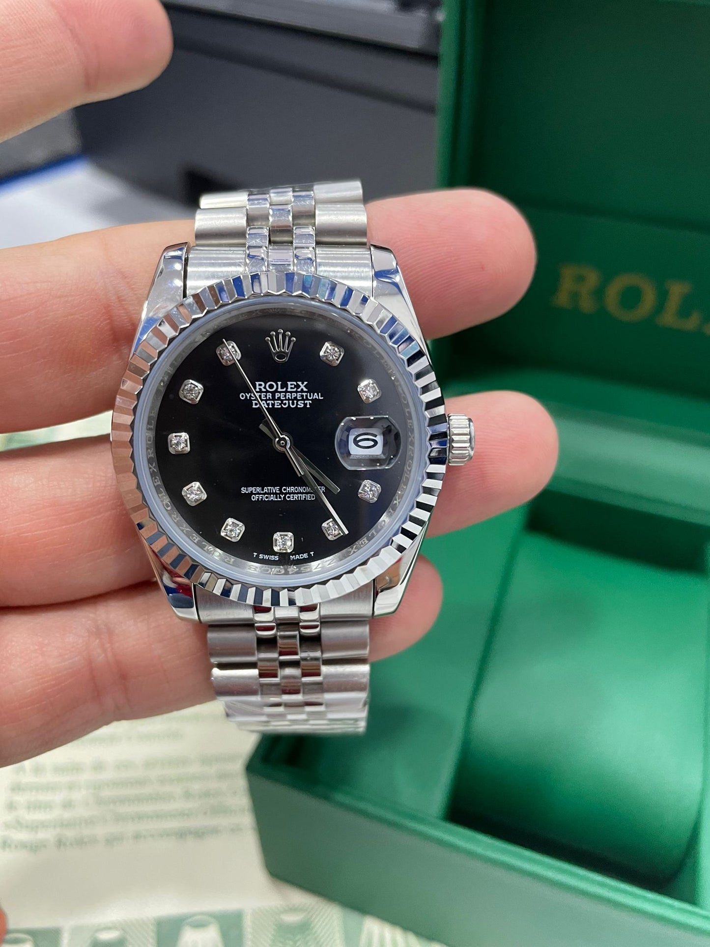 Datejust Nero Diamantato