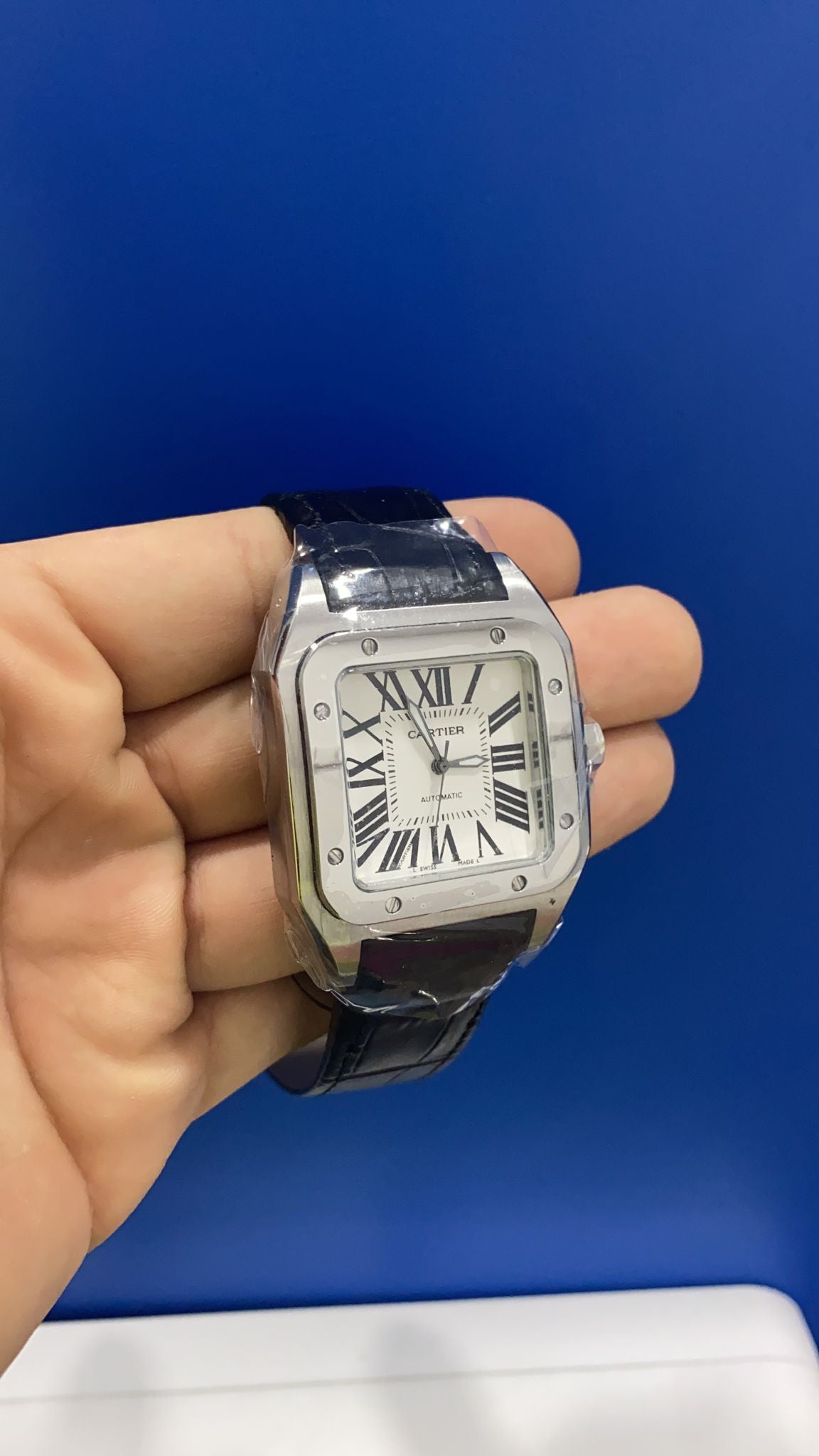Cartier Santos Pelle Bianco
